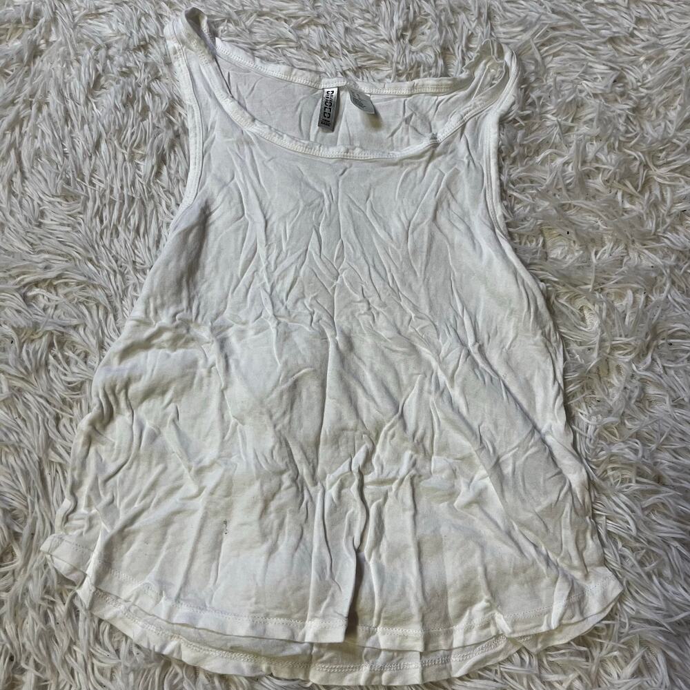 H&M divided XS women’s white tank top sleeveless